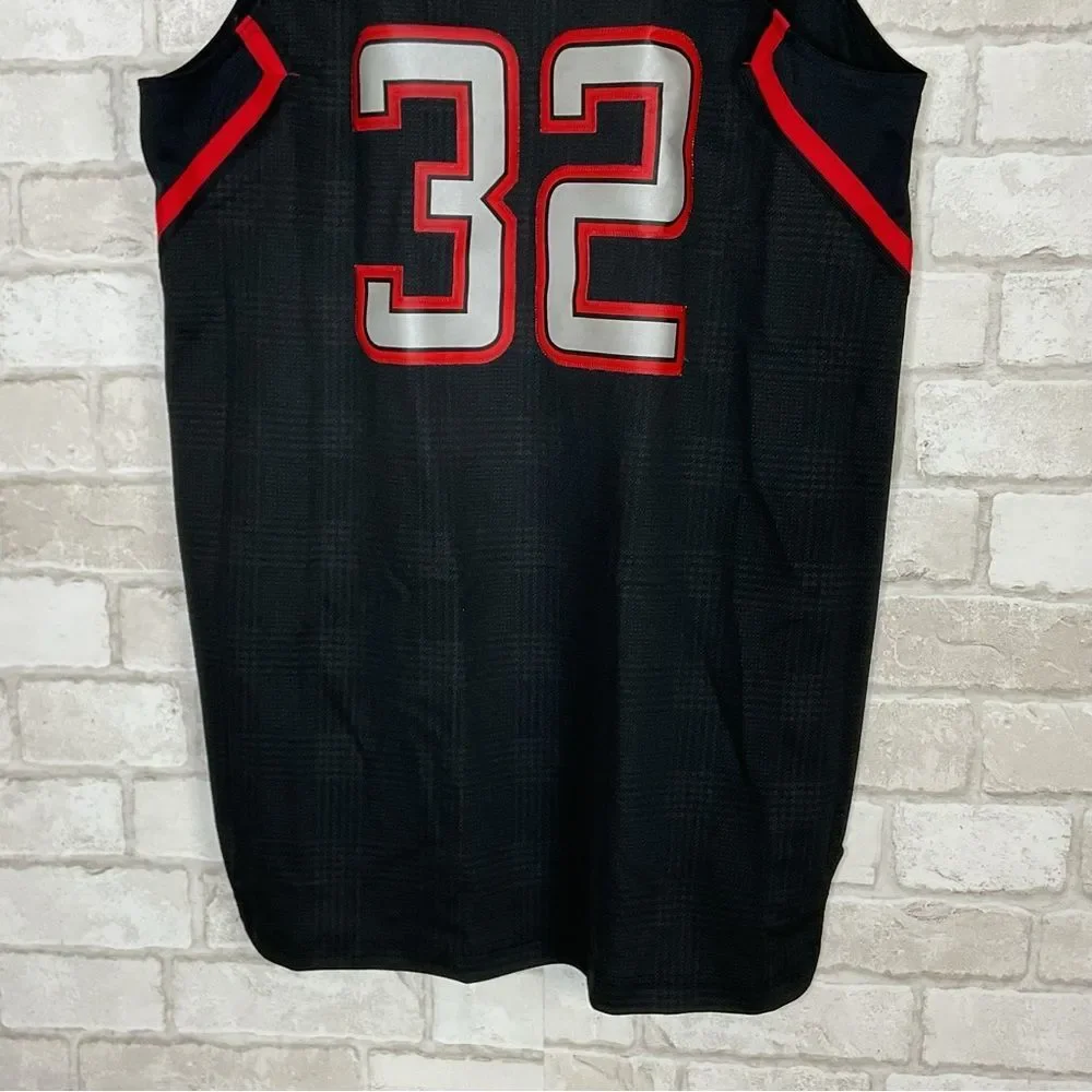 Adidas LA Clippers 32 Blake Griffin Black & Red Jersey Size S